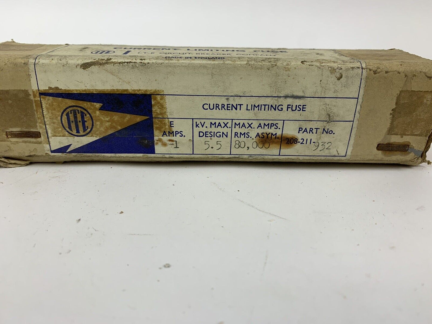 ITE Current Limiting 208-211-932 1E Amp 5.5kV Fuse