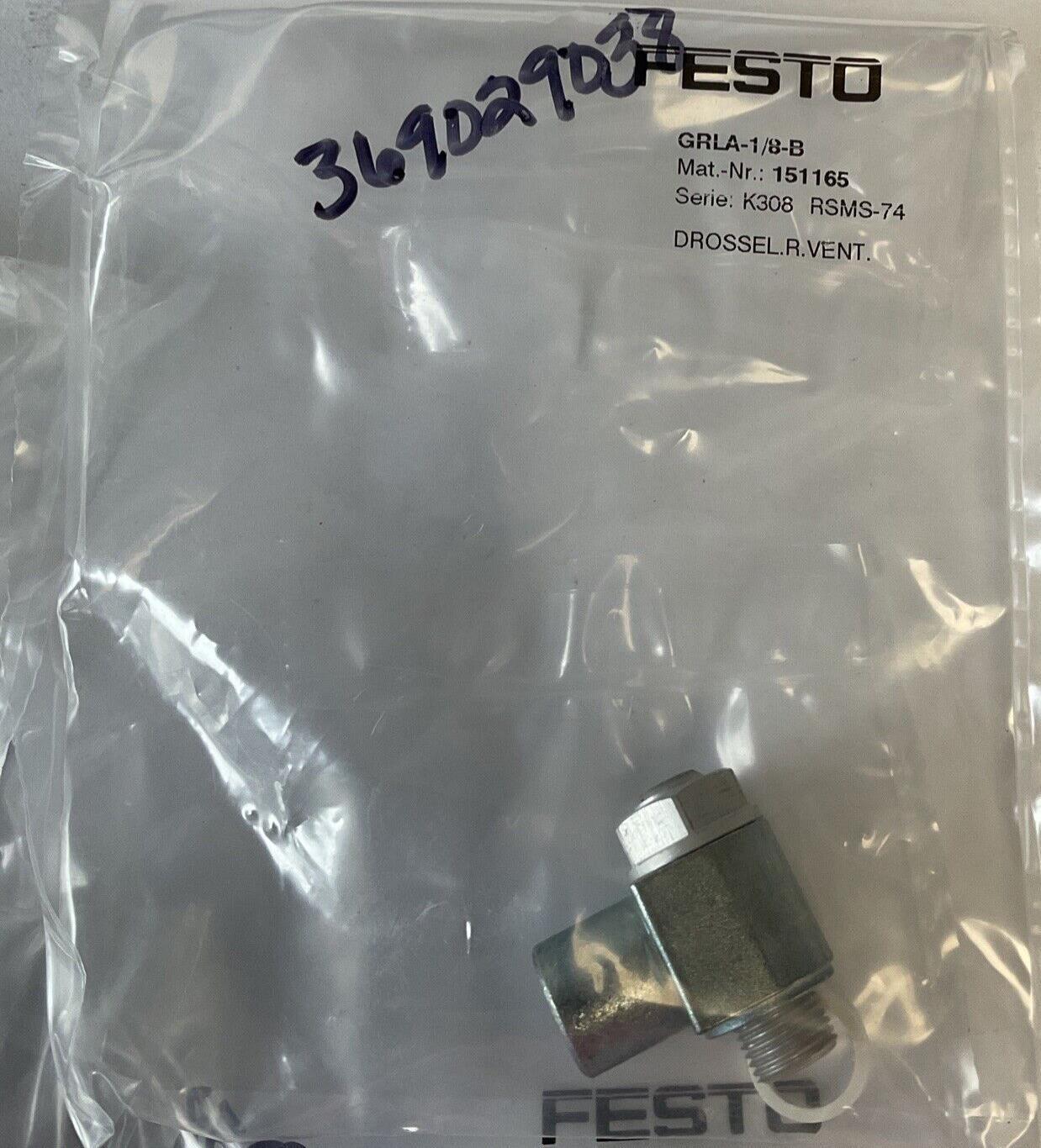 FESTO GRLA-1/8-B CONTROL VALVE 1-WAY **LOTOF4**