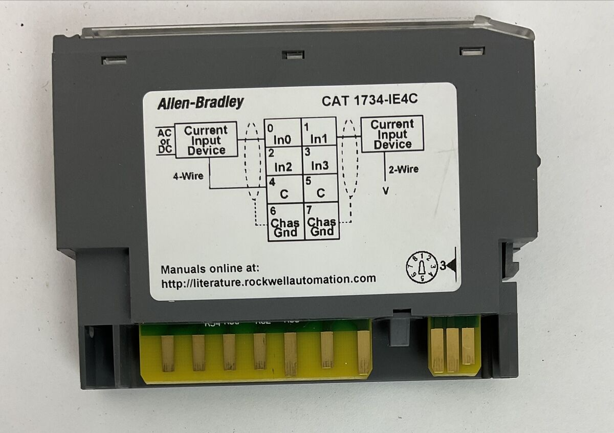ALLEN BRADLEY 1734-IE4C SER C FW 3.004 4-20mA ANALOG INPUT MODULE