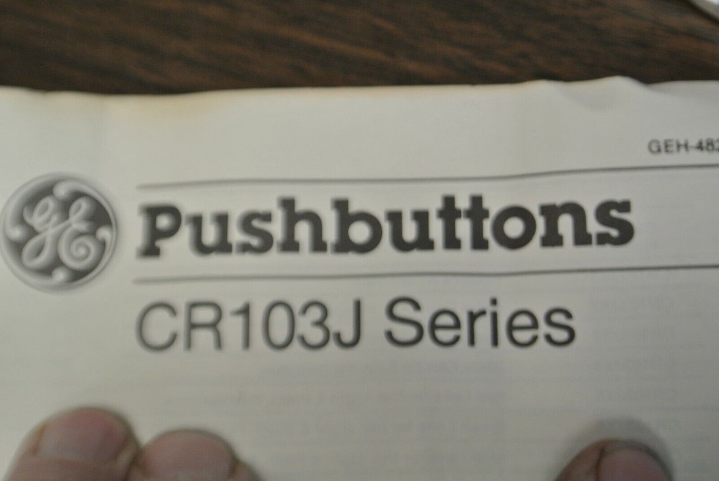 G.E. CR103JA2003 / PUSHBUTTON OPERATOR / RED / for HAZARDOUS LOC. / NEW SURPLUS