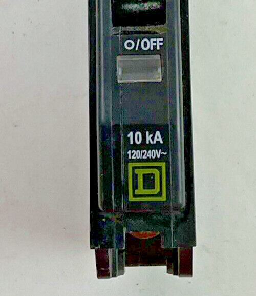 SQUARE D QO12010CP CIRCUIT BREAKER 1POLE 20A 120/240VAC 50/60HZ***LOTOF10***