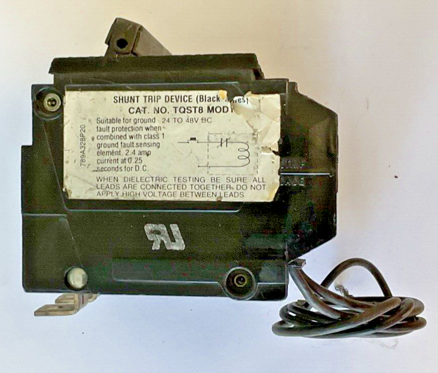 GE TQST8 MOD.1 CIRCUIT BREAKER SHUNT TRIP 24-48VDC 20A