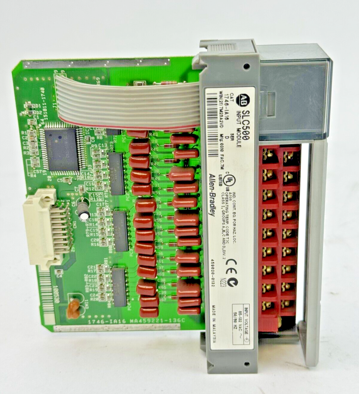ALLEN-BRADLEY - 1746-IA16 SER. D - SLC 500 INPUT MODULE 85-132 VAC, 50/60 Hz