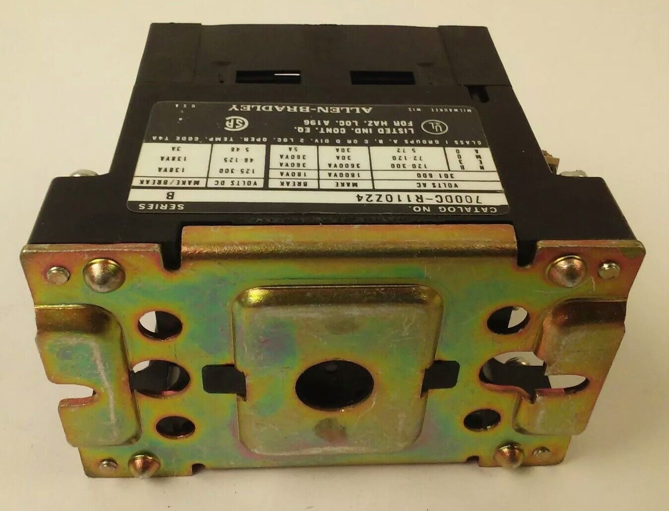 ALLEN BRADLEY, 700DC-R110Z24 SER.B, 2P, 1N.O.-1N.C., 24V DC COIL, MISSING PARTS