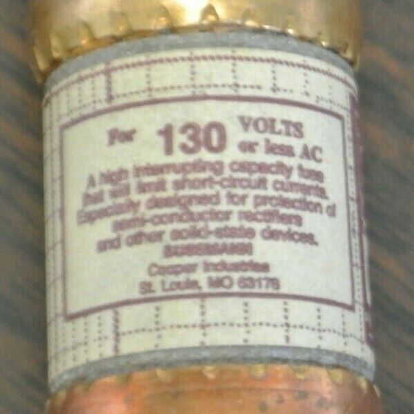 BOX of 10 / BUSSMANN / TRON KAH-40 FUSE / 40A / 130VAC / NEW SURPLUS