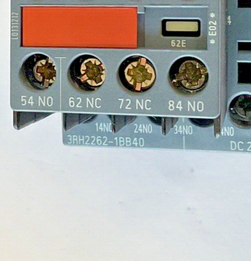 SIEMENS 3RH2262-1BB40 CONTACTOR 24VDC 50HZ
