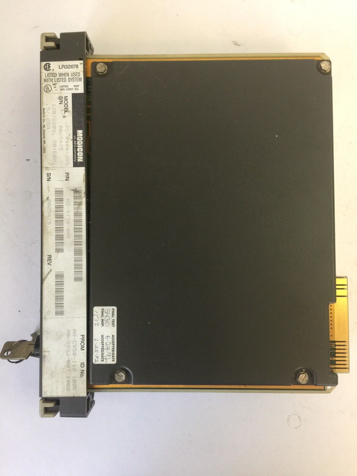 AEG MODICON PC-0984-385 PROGRAMABLE CONTROLLER 120/220V 50/60HZ 0.5/0.25A