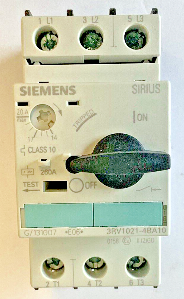 SIEMENS 3RV1021-4BA10 MOTOR CONTROL 14-20A