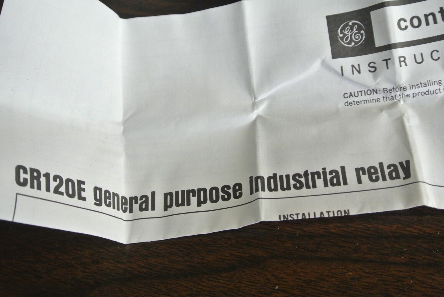GE CR120E01155 GENERAL PURPOSE RELAY - 10A, 1/2HP, 115/230VAC - NEW SURPLUS