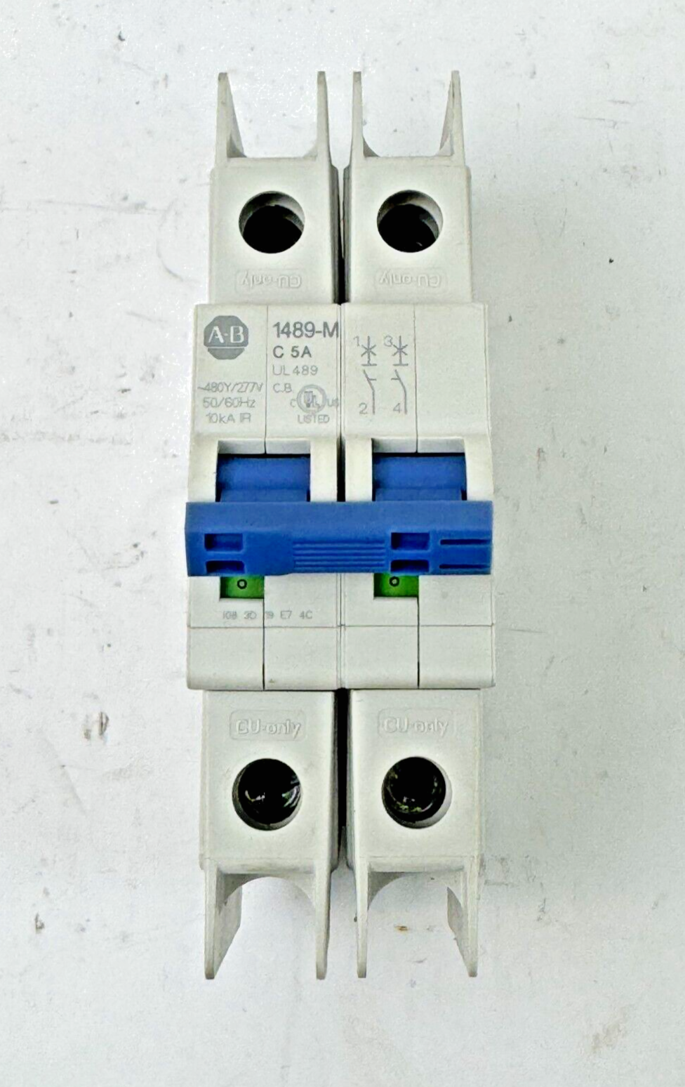 ALLEN-BRADLEY - 1489-M2C050 SER. D - MINIATURE CIRCUIT BREAKER - 2 POLE, 5A,