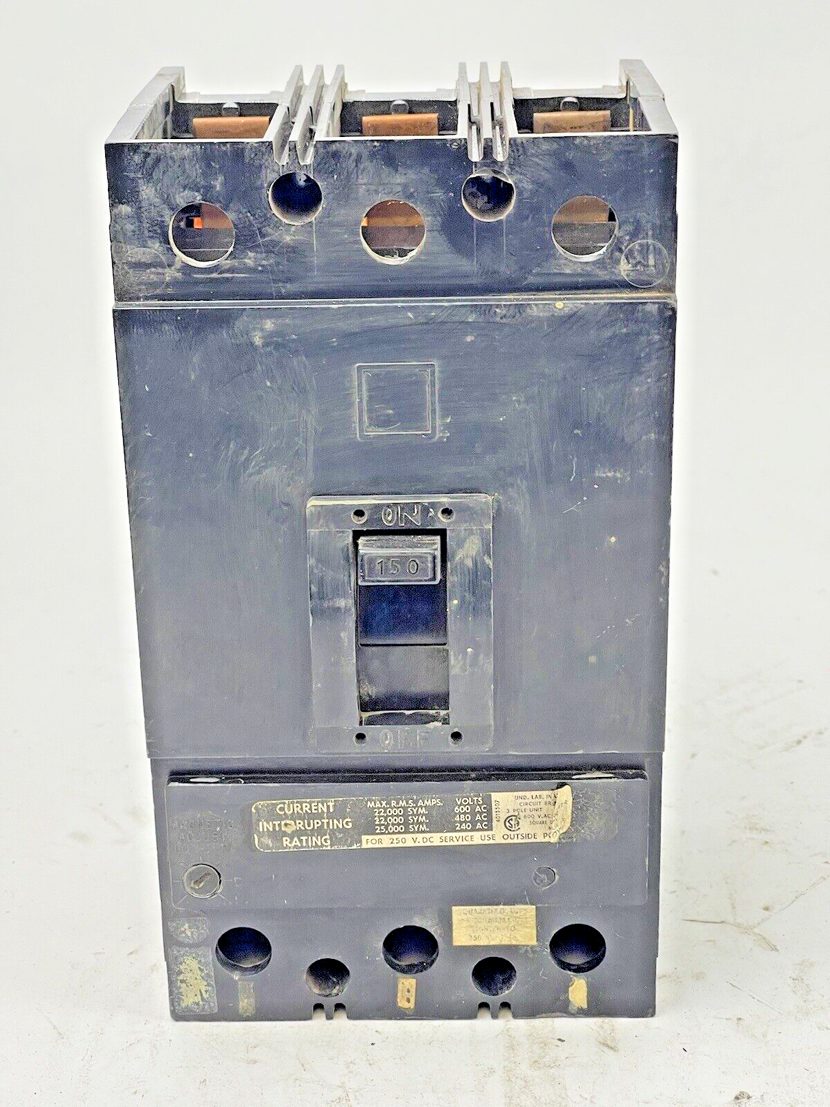 SQUARE D - KAL-36150 - CIRCUIT BREAKER - 150 AMP, 3 POLE, 600 VAC