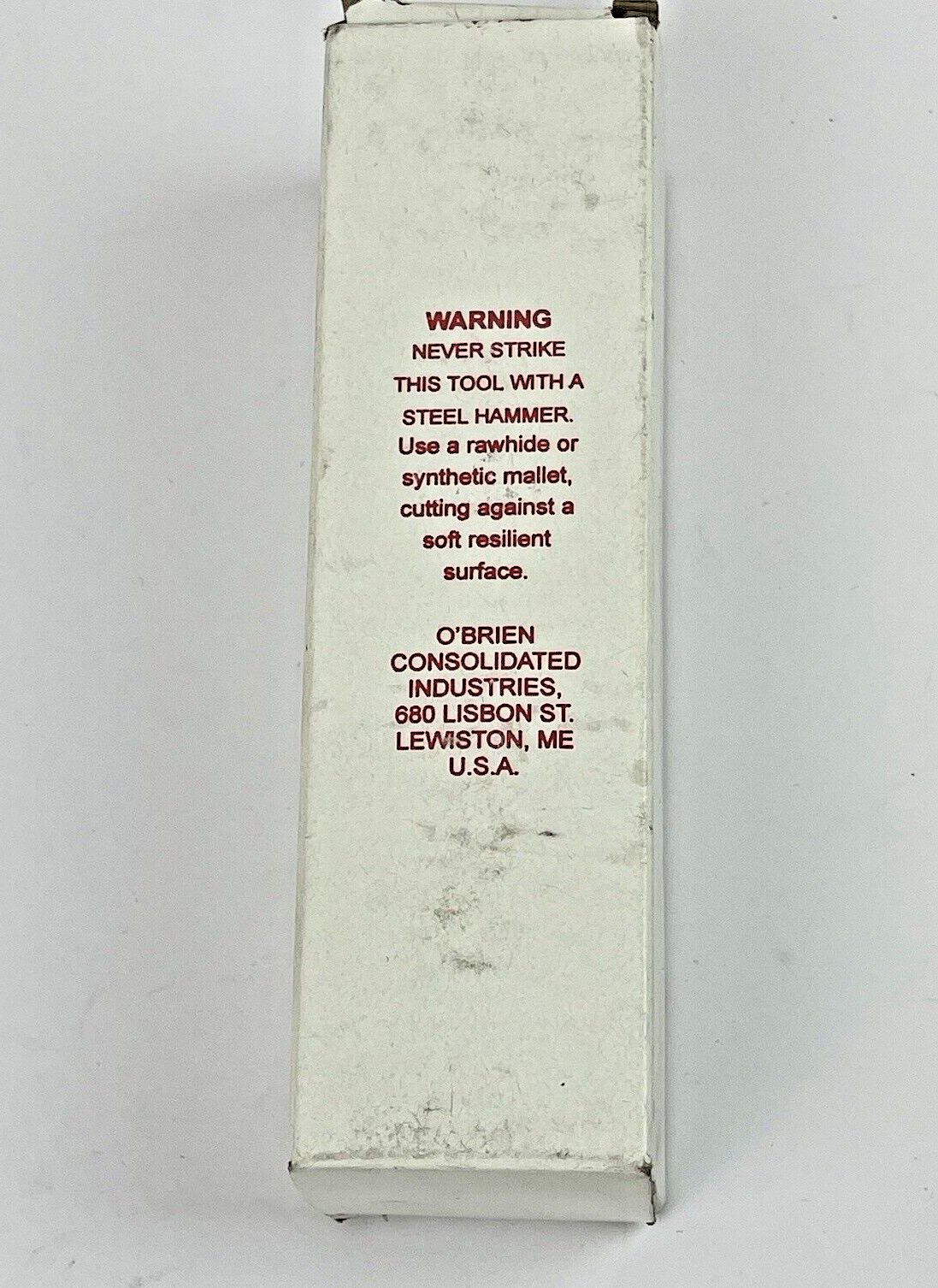 O'BRIEN CONSOLIDATED INDUSTRIES - 15/16 ARCH PUNCH - LEATHER / GASKET PUNCH