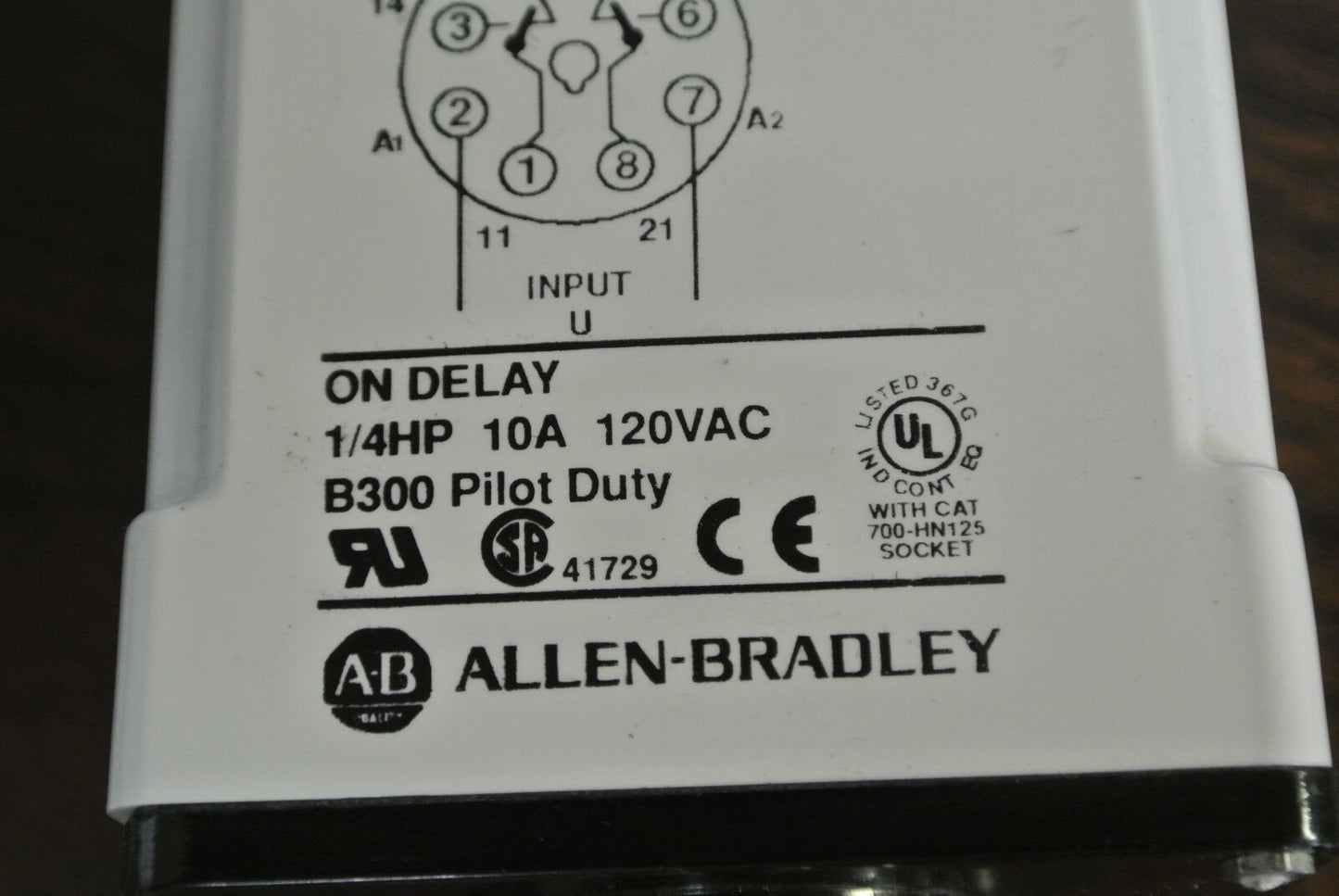 ALLEN-BRADLEY 700-HTF12F16A1 ON-DELAY 180-SEC. FIX TIMING RELAY 120V NEW SURPLUS