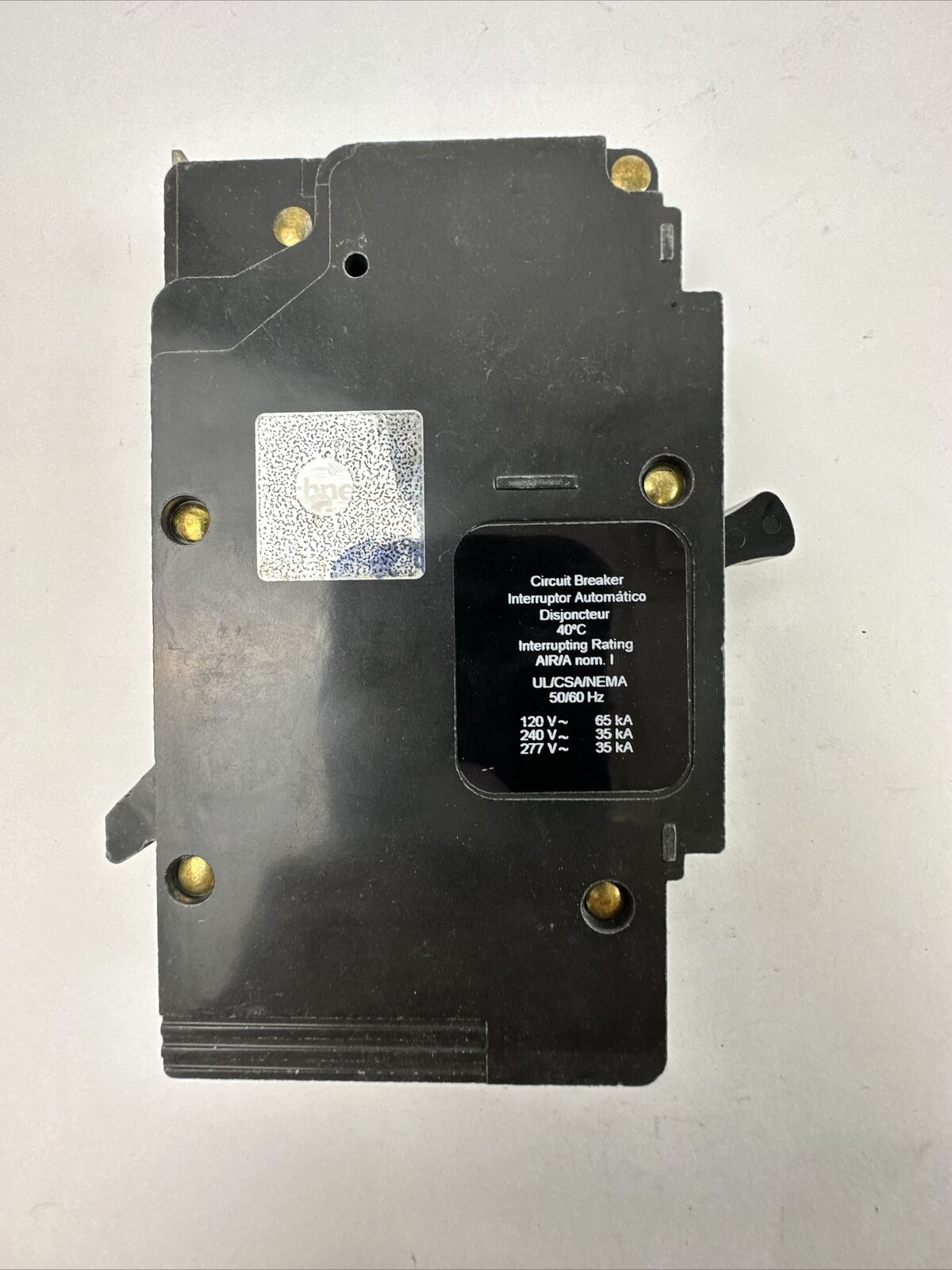 SQUARE D EGB14020 CIRCUIT BREAKER 277VAC 20AMP 1POLE HACR TYPE