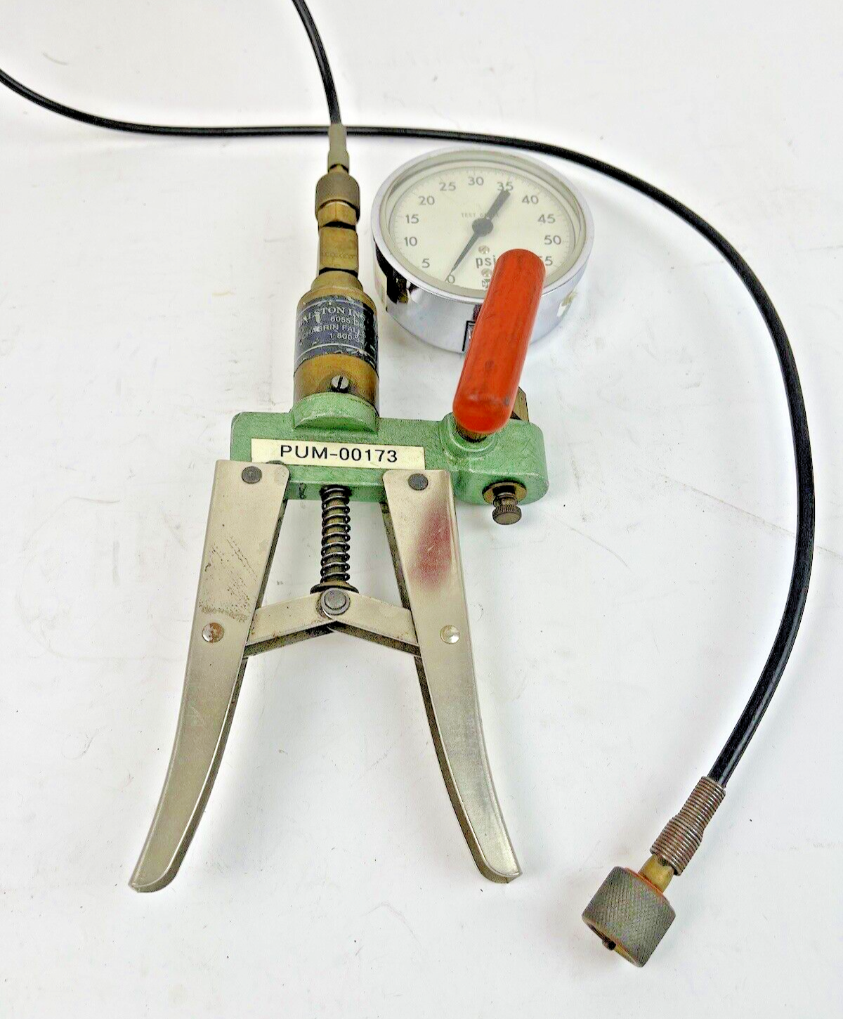 RALSTON INSTRUMENTS - HYDRAULIC HAND PUMP - 0-60 PSI - PUM 00173 - CALIBRATOR