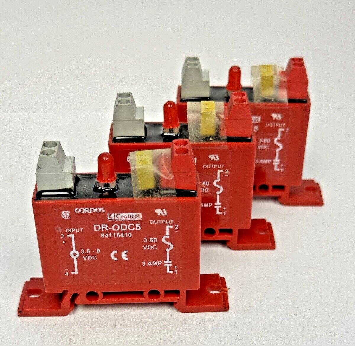 GORDOS **LOT OF 3** - DR-ODC5 - SOLID STATE RELAYS