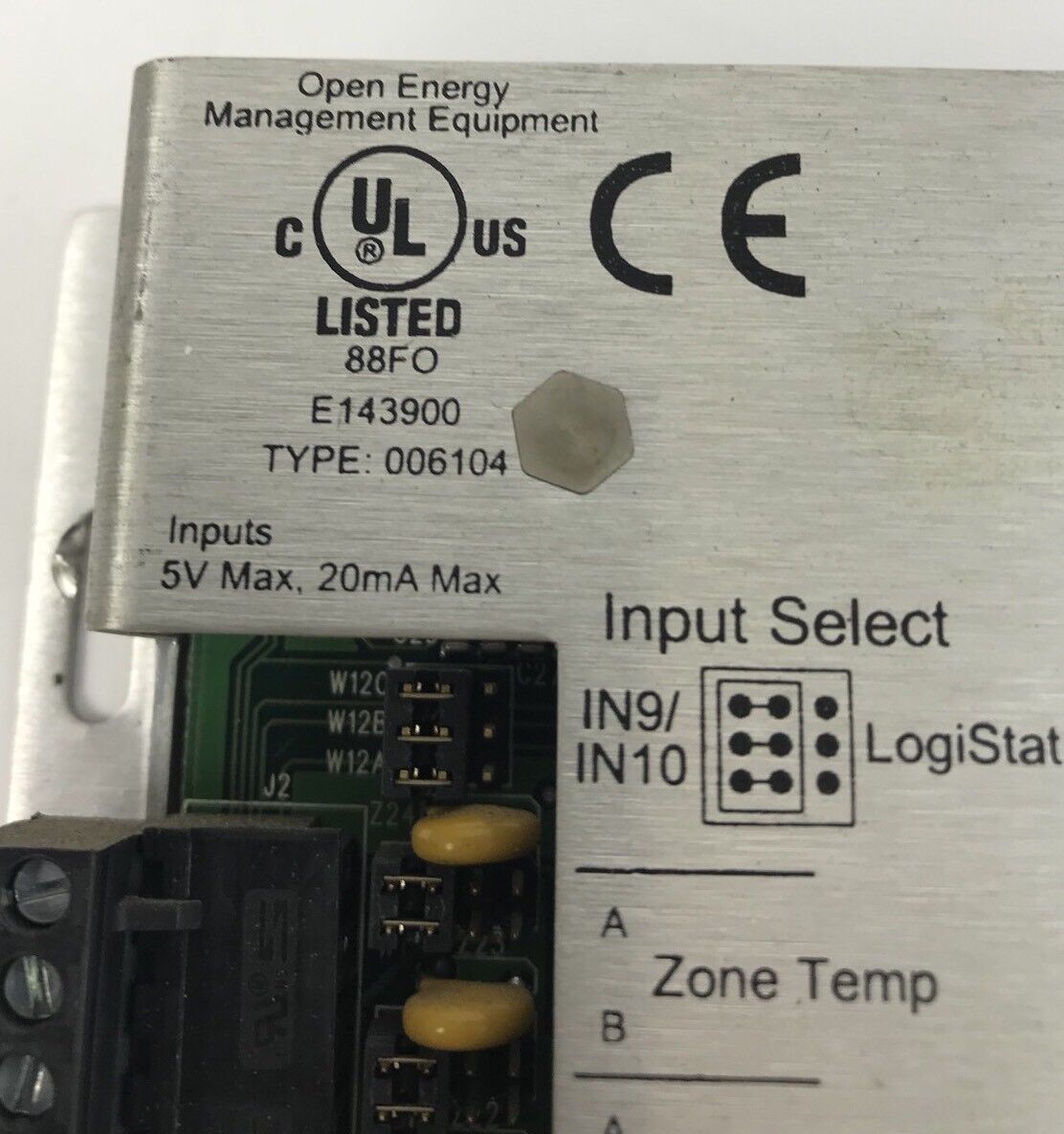 TARGET/AUTOMATED LOGIC E143900 TYPE 006104 CONTROL MODULE