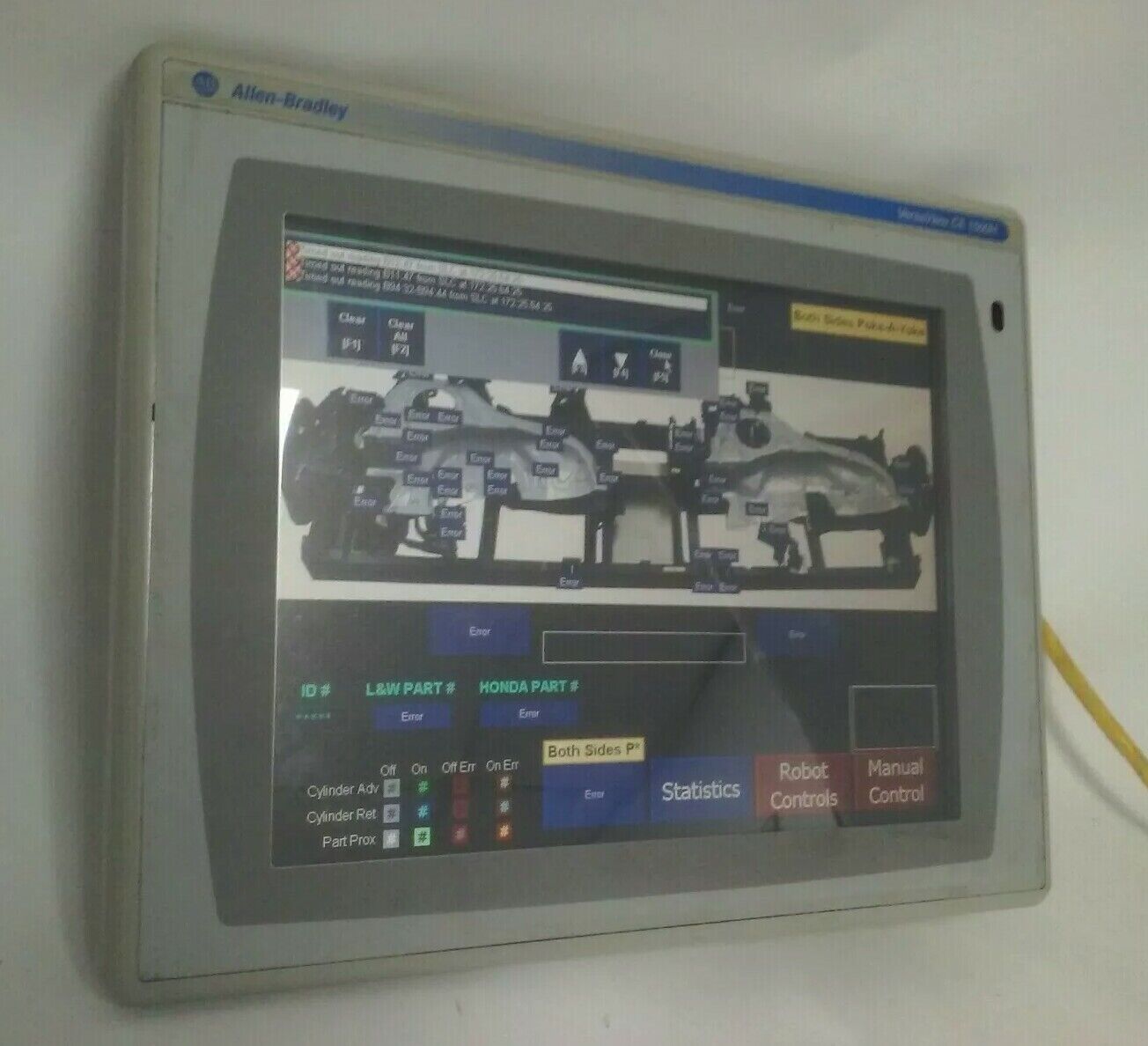ALLEN BRADLEY 6182H-15TEH4B VERSA VIEW CE1500H TOUCH SCREEN MONITOR SER C REV A