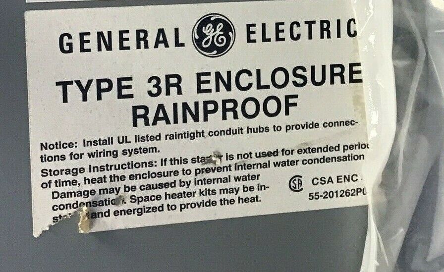 GENERAL ELECTRIC CR341C114BAA1AA PUMP PANEL 460/480V 60HZ TYPE 3R