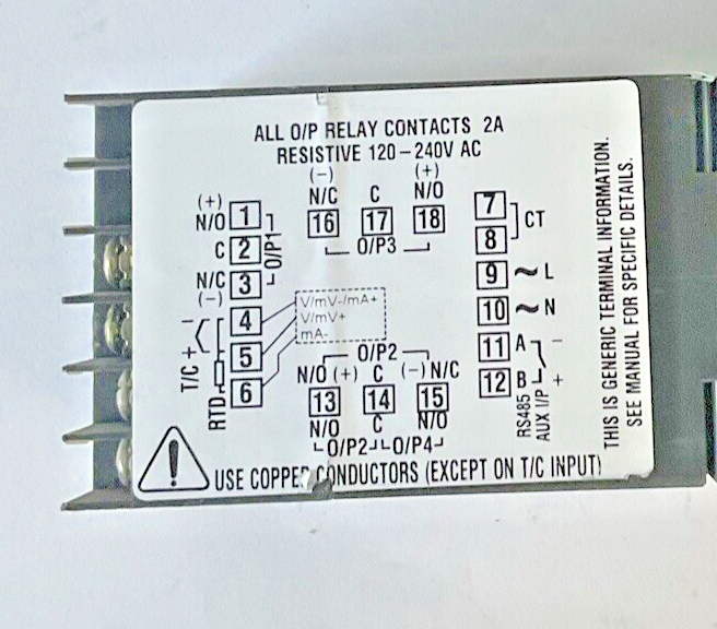 HONEYWELL UDC100LMICOR-PRO TEMPERATURE CONTROLLER 240VAC 50/60HZ 7.5VA