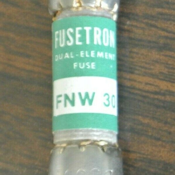 BOX of 10 / BUSS FNW30 FUSETRON FUSES / 30A / 250VAC / NEW SURPLUS