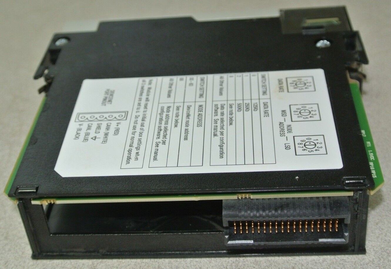 ALLEN-BRADLEY 1756-DNB DEVICENET BRIDGE / SCANNER MODULE - SERIES E