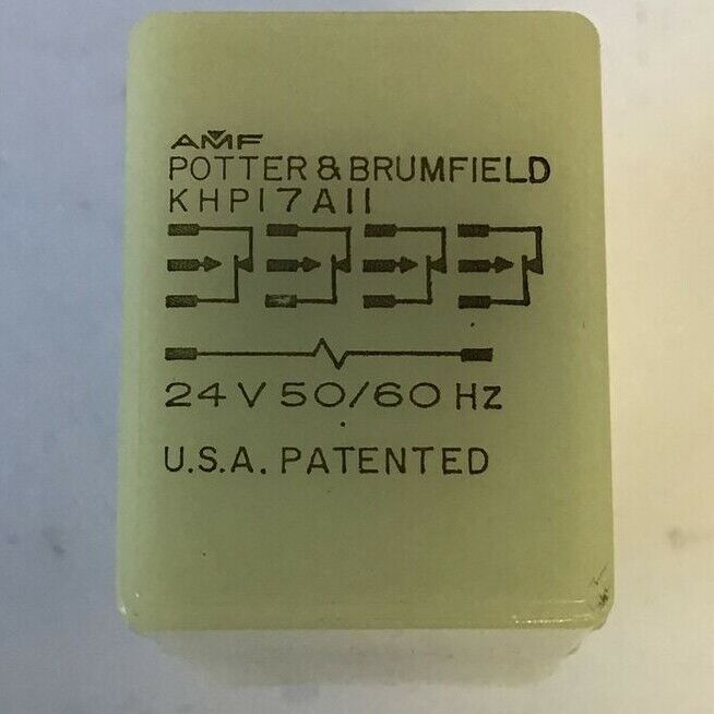 POTTER & BRUMFIELD KHP17A11 RELAY 4PDT 3A 24VAC