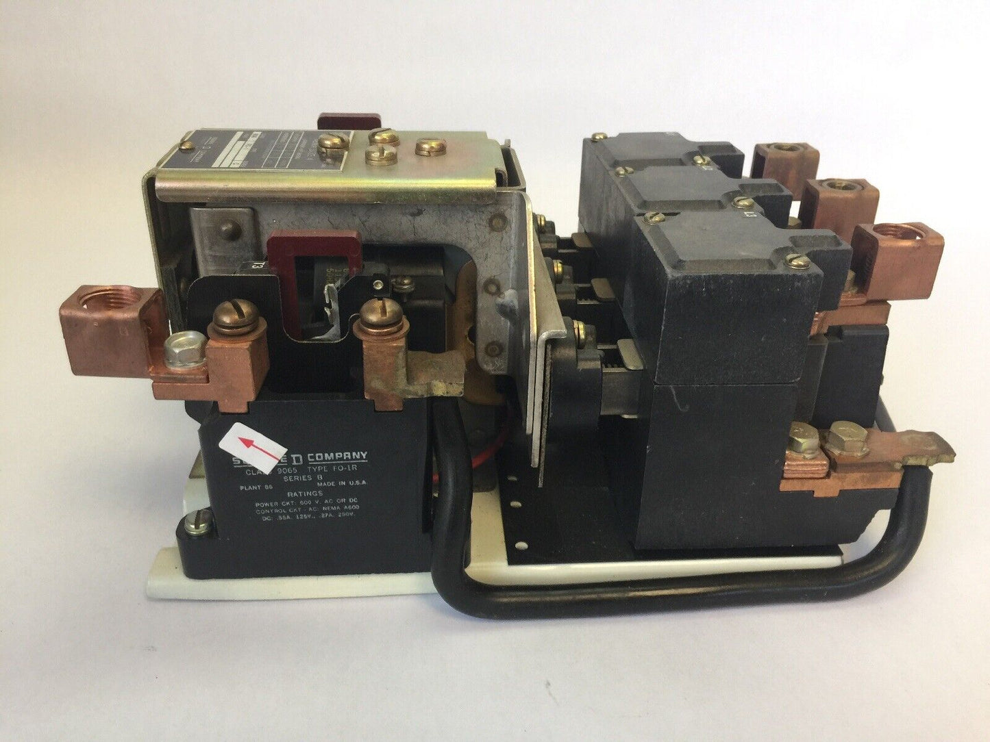 SQUARE D 8536 FO-1 AC MAGNETIC STARTER SIZE 4 600VAC 150AMPS 100HP SERIES C