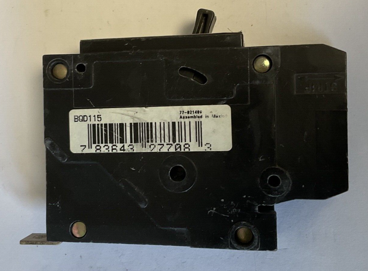 SIEMENS BQD115 CIRCUIT BREAKER 15AMP 1POLE 277VAC/125VDC TYPE BQD ***LOTOF3***
