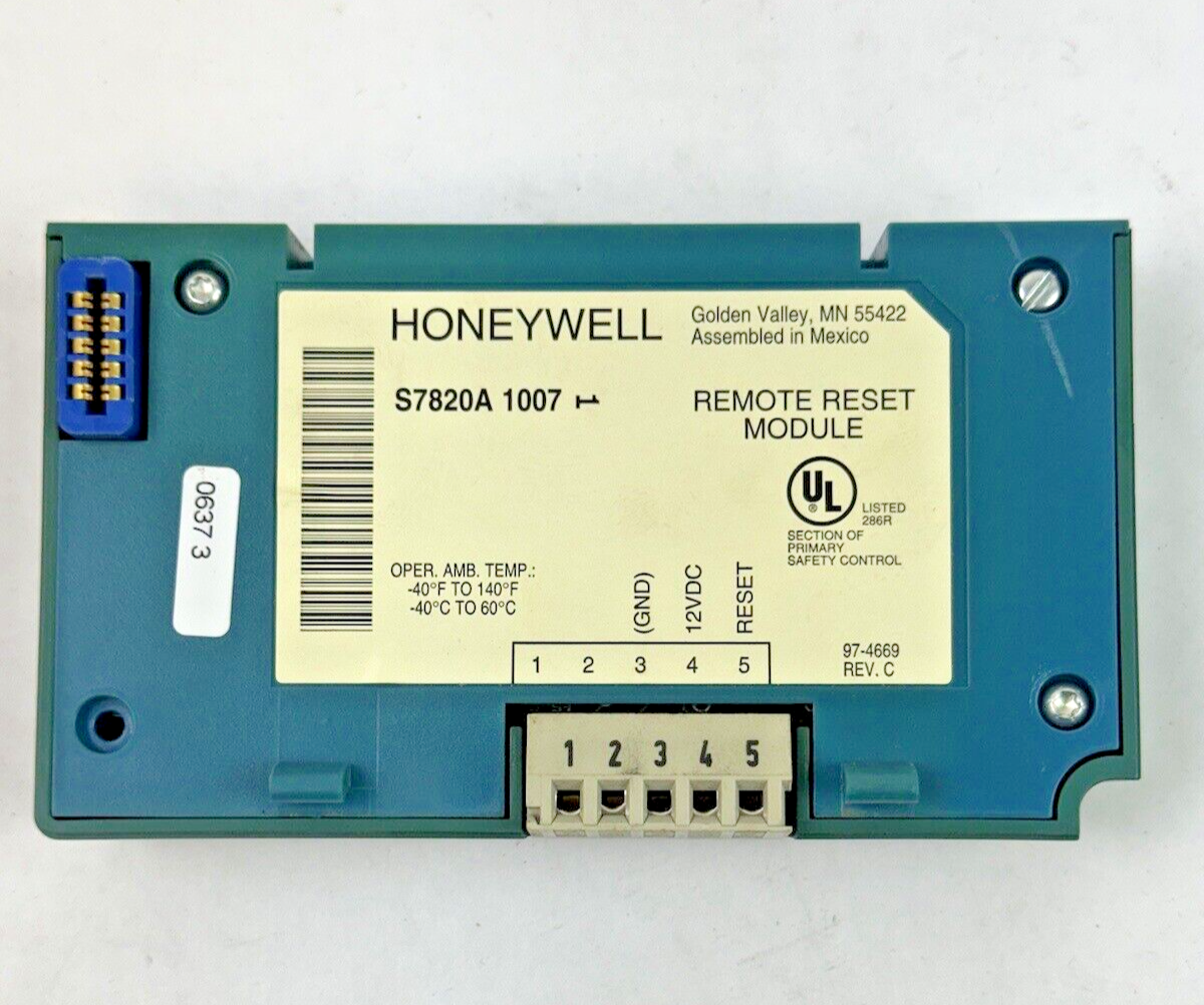 HONEYWELL - RM7890 A 1015 - ULTRAVIOLET FLAME AMPLIFIER - BURNER CONTROL