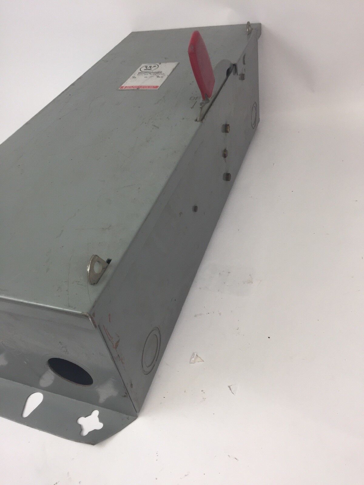 WESTINGHOUSE HUN363 HEAVY DUTY SAFETY SWITCH 100AMP 600VAC 75HP TYPE 1 ENCLOSURE