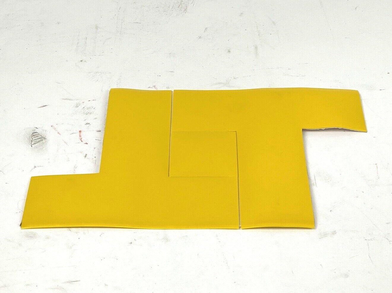 MIGHTY LINE TAPE - YELLOW T - BOX of 96 T'S - INDUSTRIAL TAPE - 6"X6"X2"