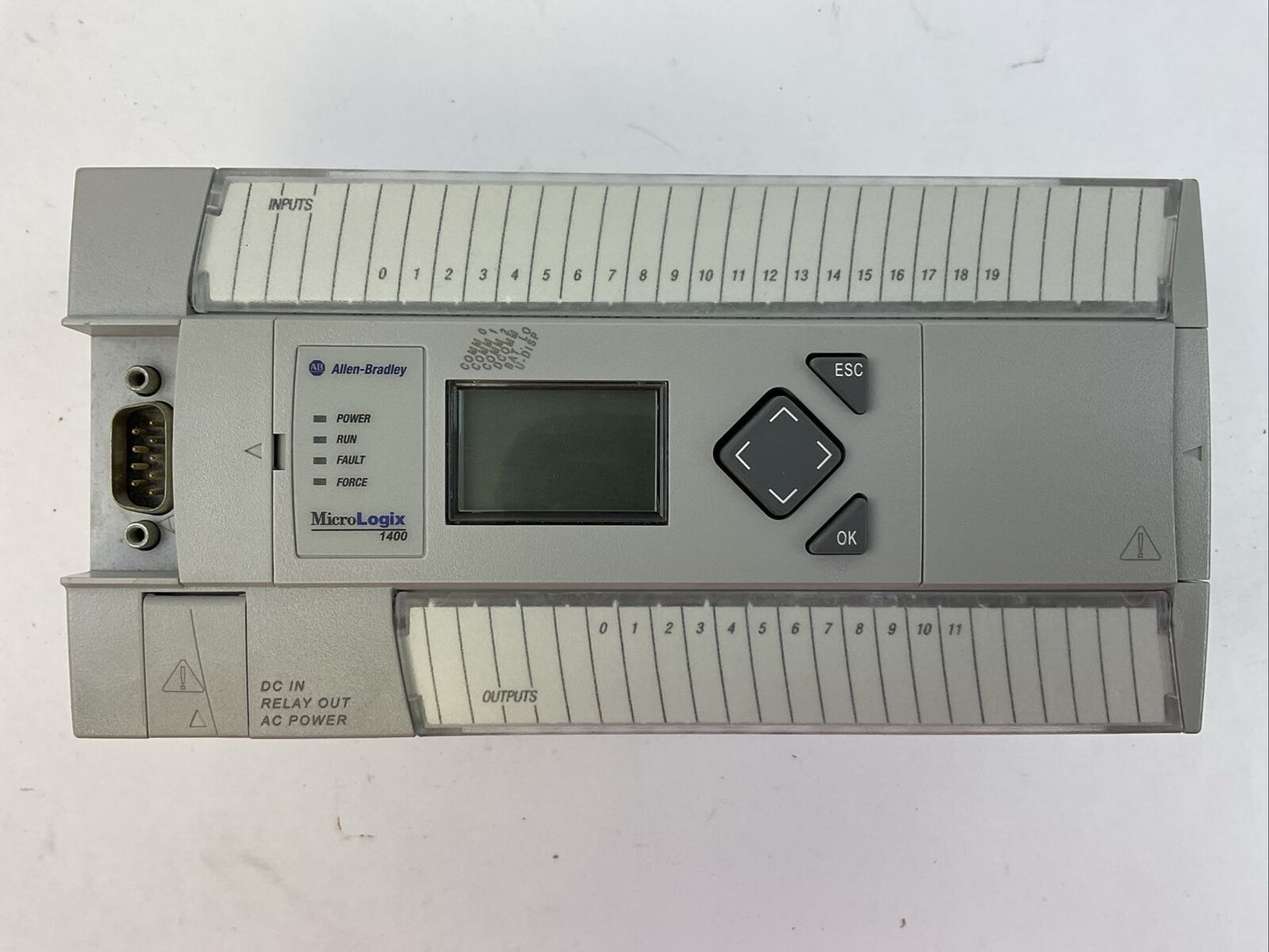 ALLEN BRADLEY 1766-L32BWA SER C FW 21 MICRO LOGIX 1400 32 POINT CONTROLLER