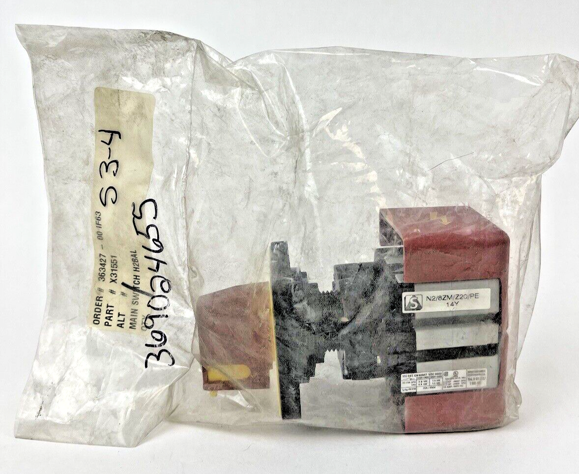 SONTHEIMER - N2/8ZM/Z20/PE - ROTARY CAM SWITCH - 2 POLE - 2 POSITION - 3 PHASE