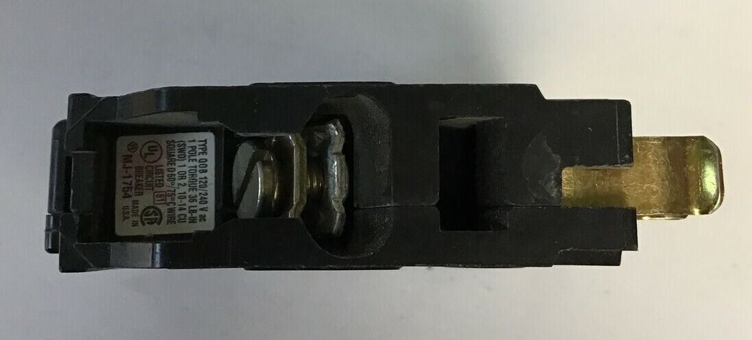 SQUARE D QOB115 22KA CIRCUIT BREAKER 15A 120/240VAC 1POLE****LOTOF5****