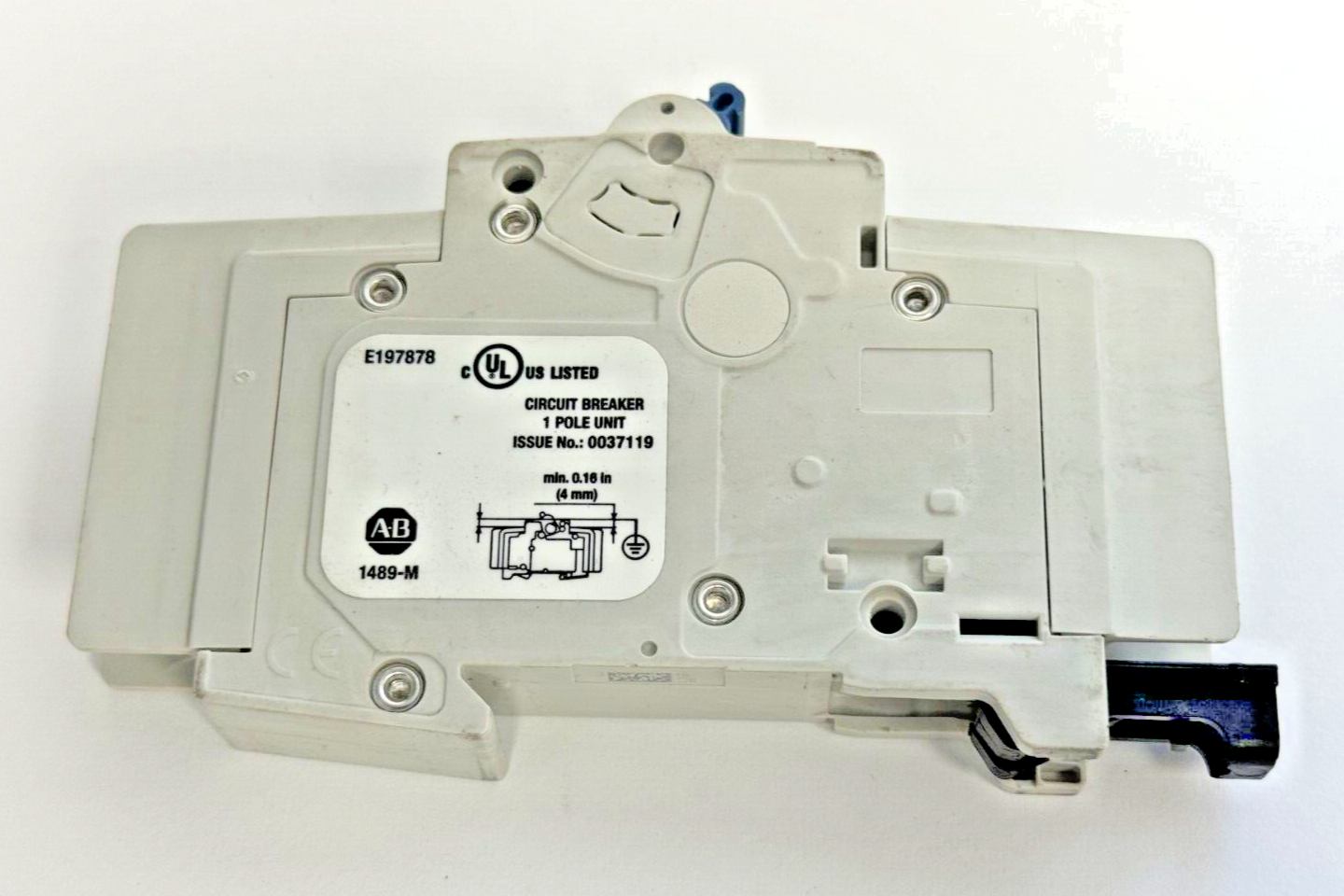 ALLEN-BRADLEY - 1489-M1C100 SER. D - MINIATURE CIRCUIT BREAKER - 1 P, 10A, 277 V