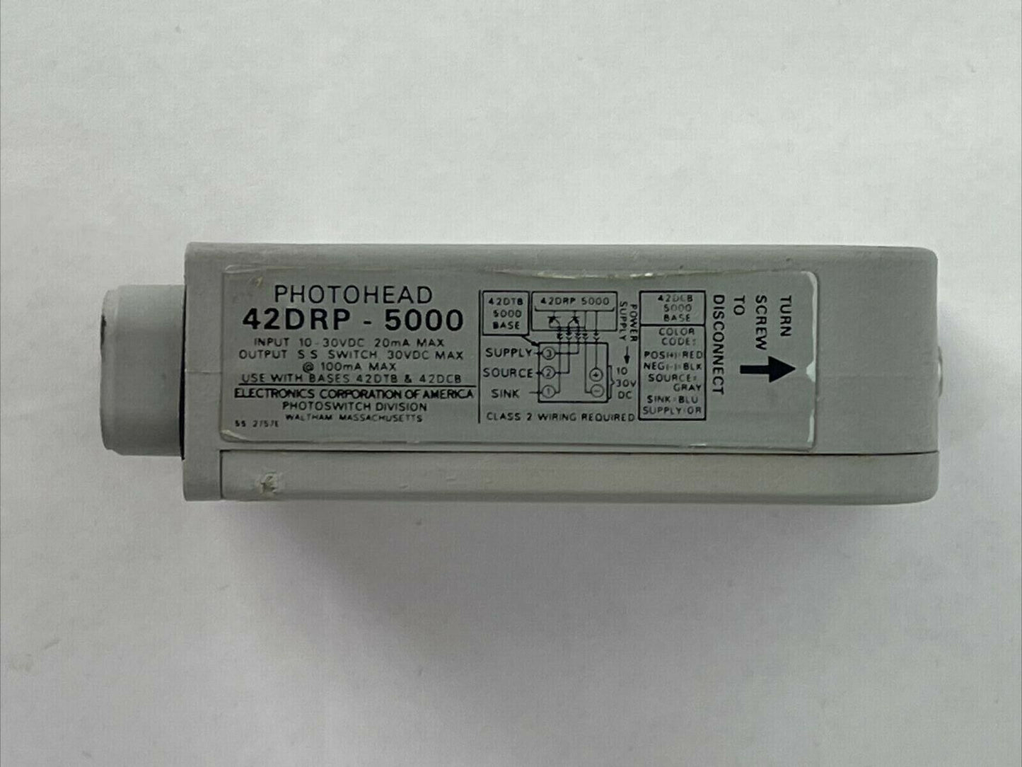 ELECTRONICS CORPORATION OF AMERICA 42DRP-5000 PHOTOHEAD 30VDC