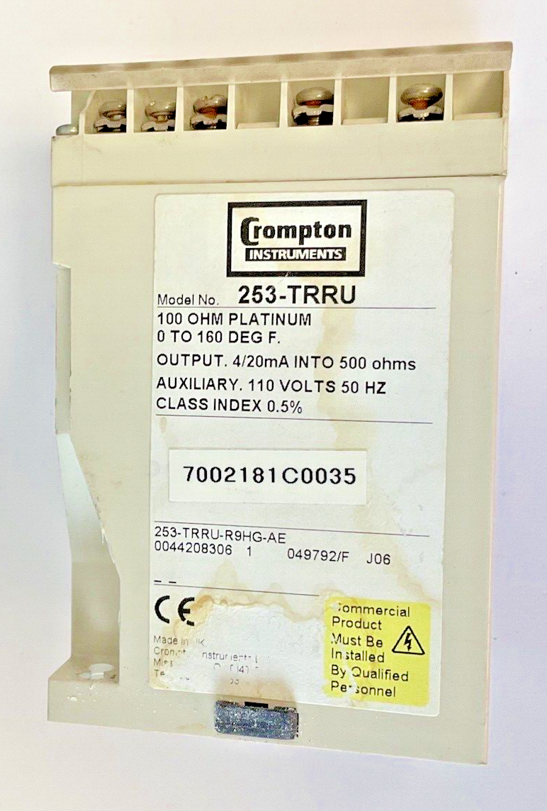 PALADIN 253-TRRU TRANSDUCER 100OHM 4/20MA 110V 50HZ 253-TRRU-R9HG-AE