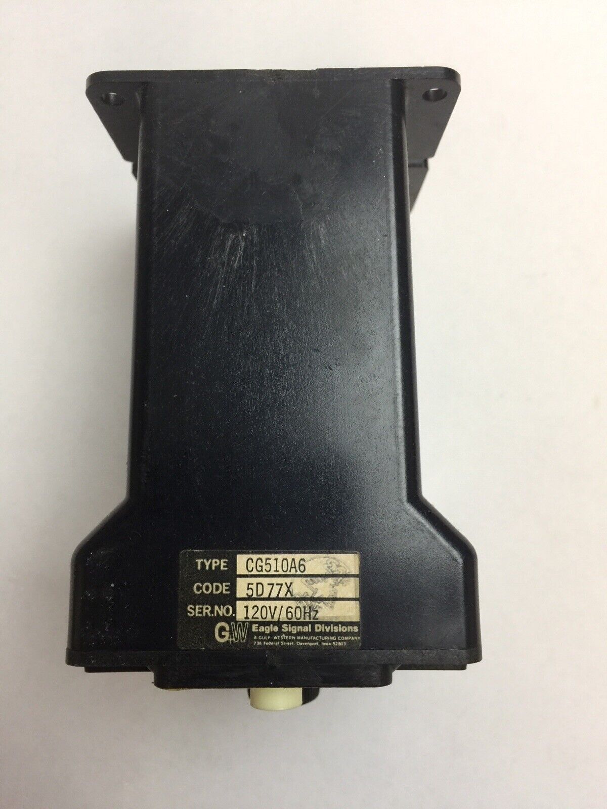 EAGLE SIGNAL CONTROLS CG510A6 TIME DELAY RELAY 5D77X