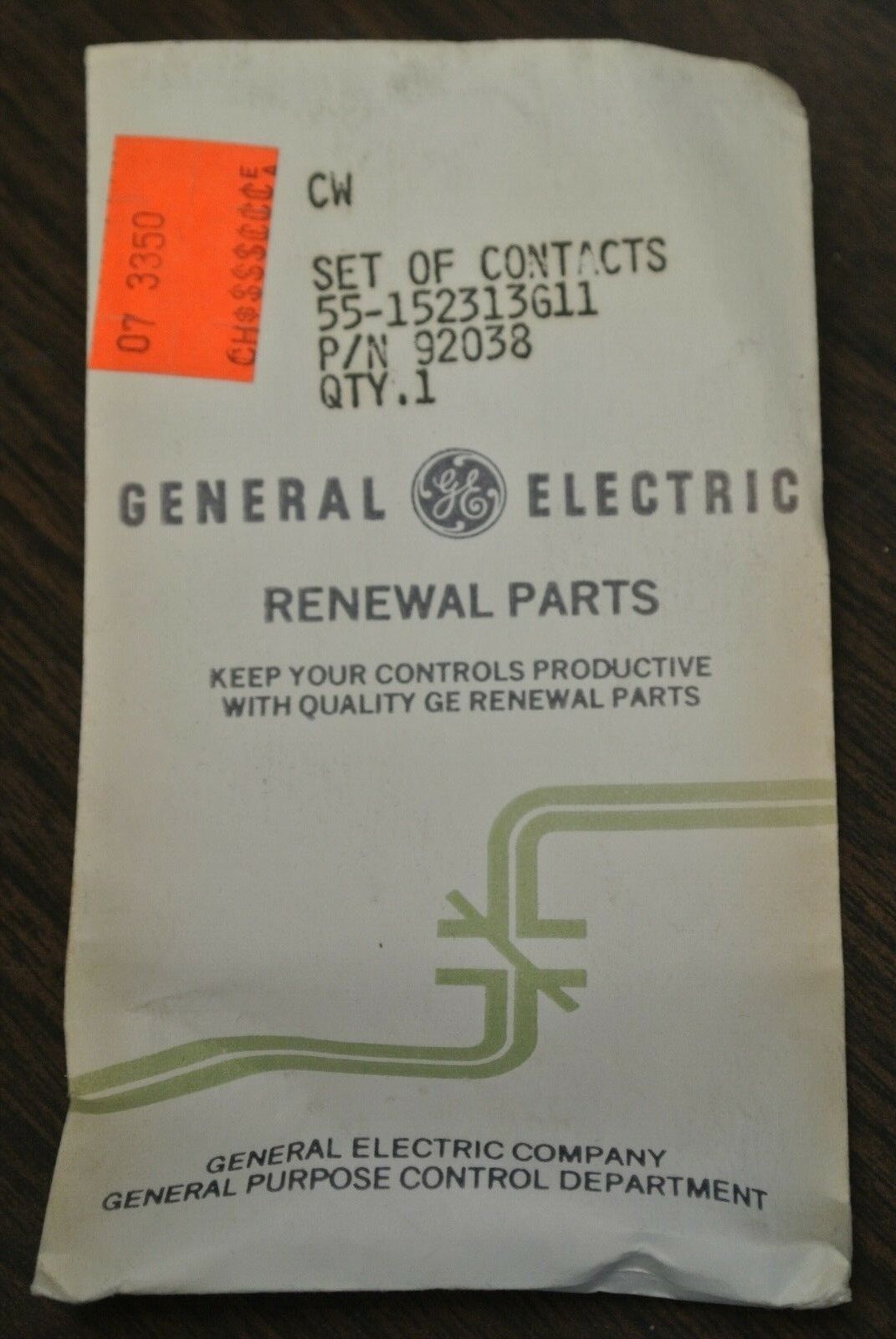 GENERAL ELECTRIC 55-152313G11 CONTACTS SET / NEW SURPLUS / 92038 / 55152313G11