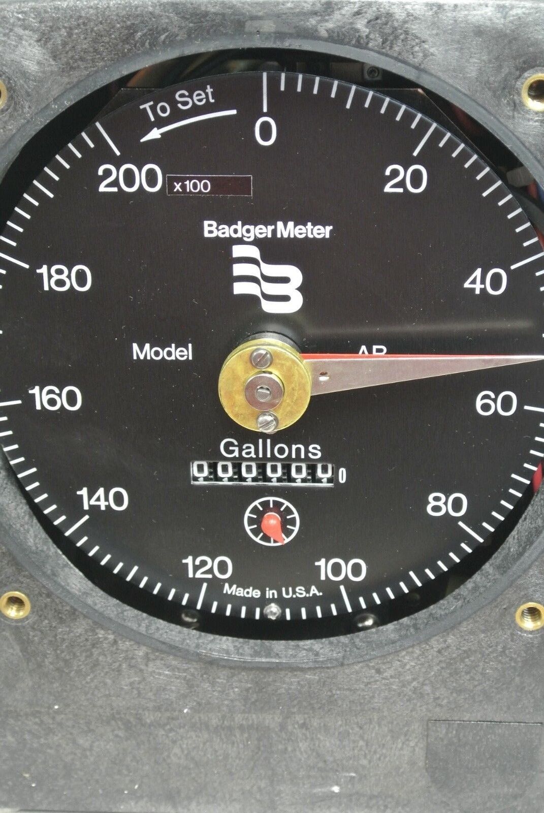 BADGER METER REGISTER 56681-99704 / ARR / 110VAC, 60Hz / 7A MAX / 200x100 GALLON