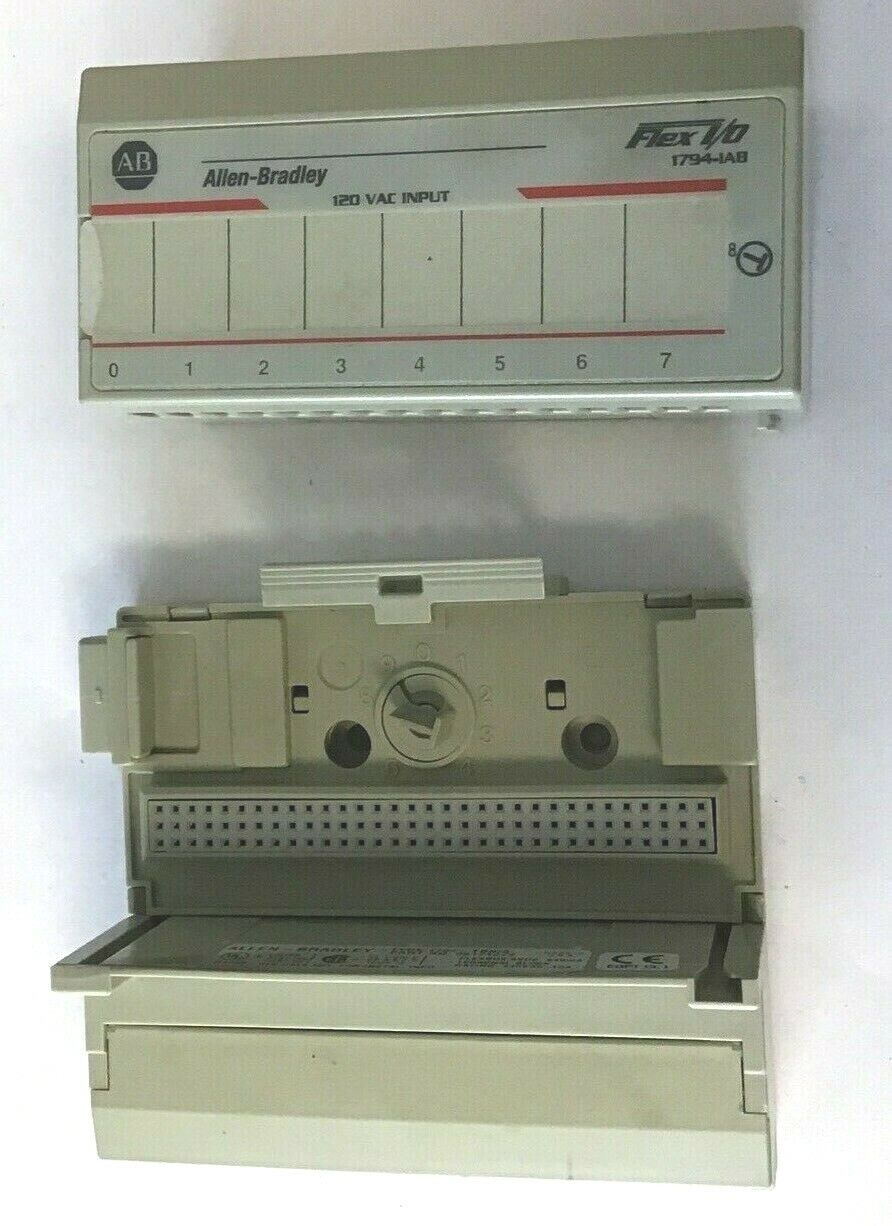 ALLEN BRADLEY 1794-IAB FLEX I/O MODULE 120VAC W/1794-TBN/A TERMINAL BLOCK 230VAC