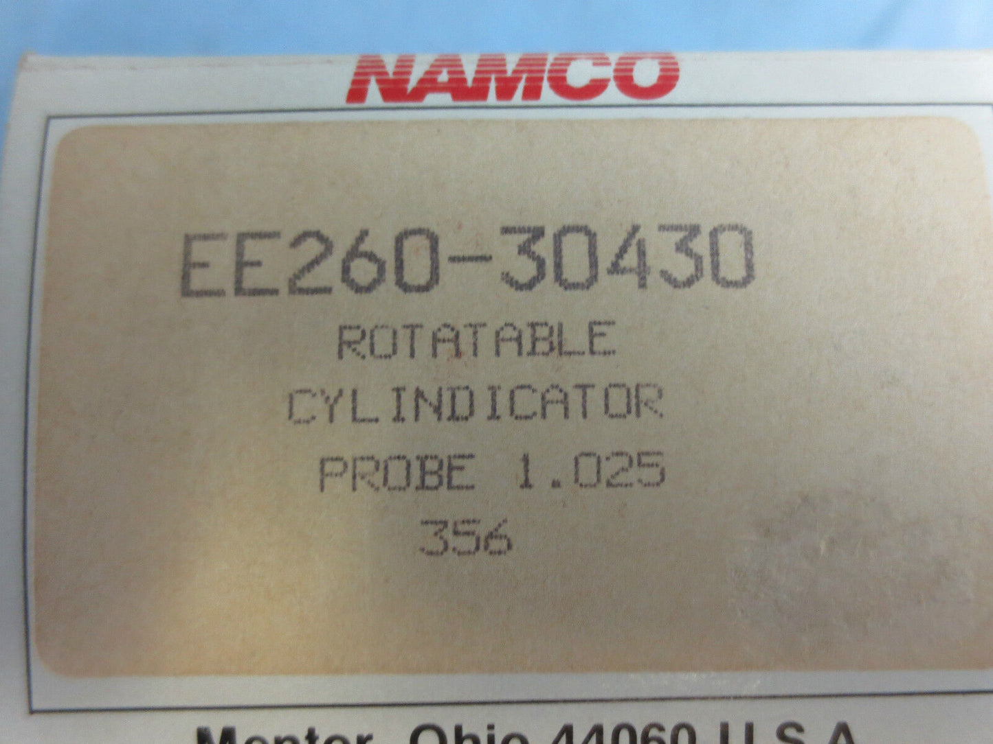 NAMCO EE260-30430 PROXIMITY SWITCH / CYLINDICATOR 1.025 PROBE - NEW SURPLUS