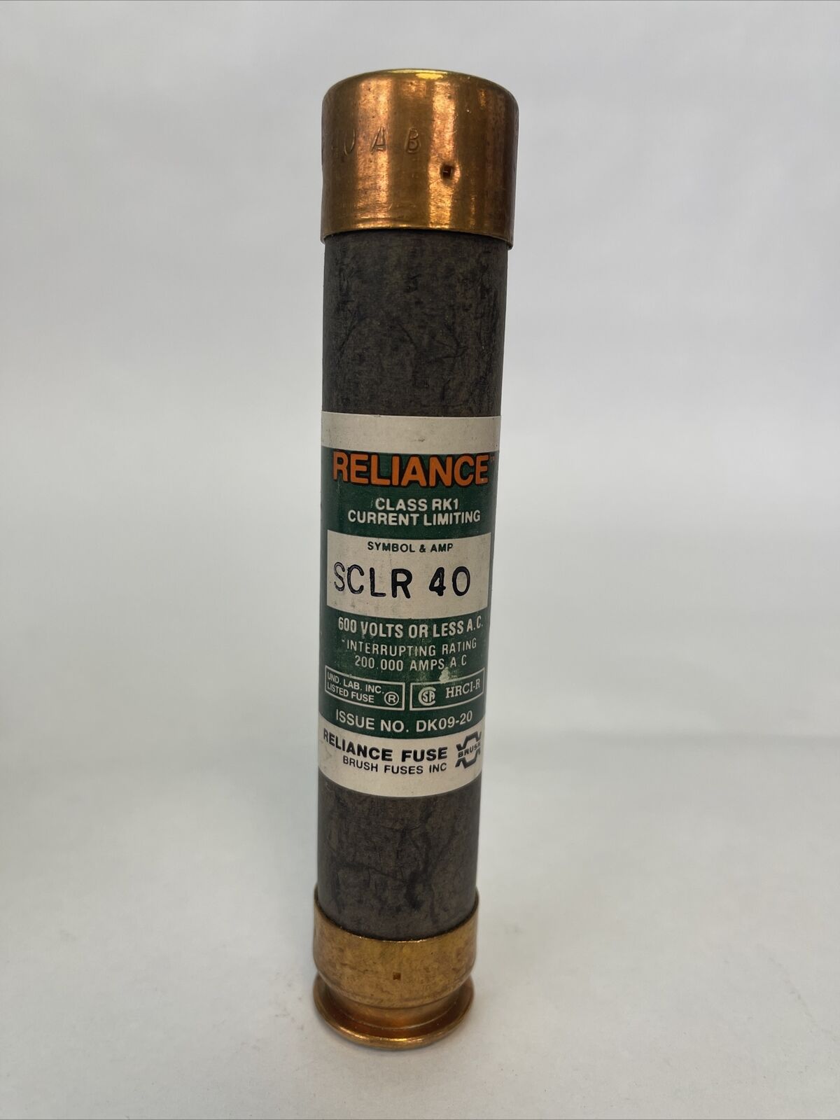 RELIANCE SCLR40 CLASS RK1 CURRENT LIMITING FUSE 40AMP 600VAC (LOT OF 7)