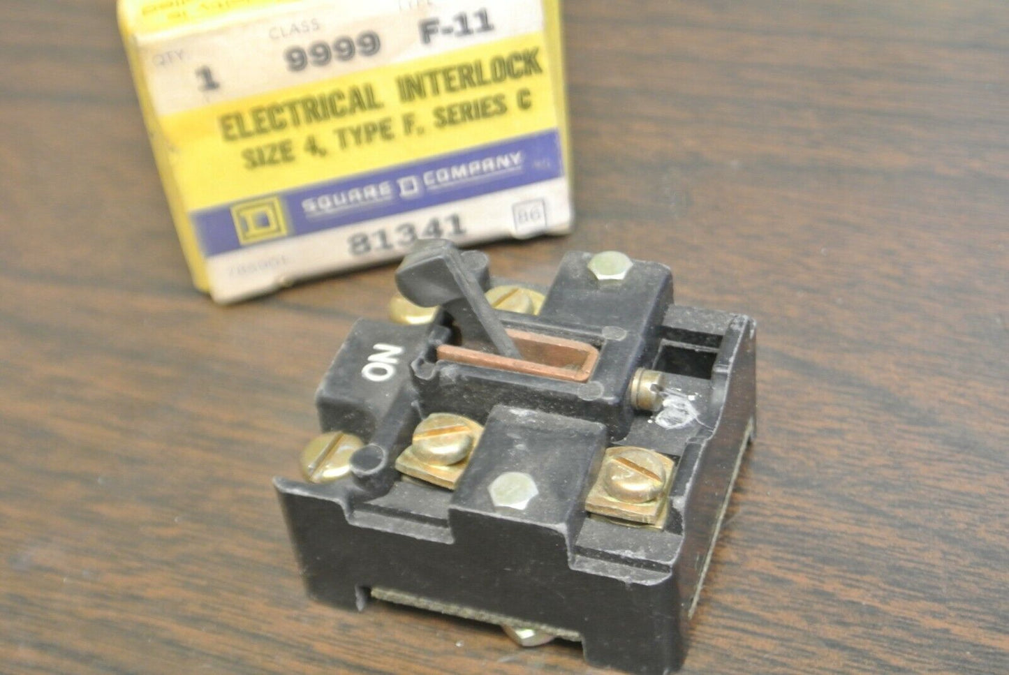 SQUARE D 9999 F-11 ELECTRICAL INTERLOCK / SIZE 4 / TYPE F / Ser. C NEW SURPLUS