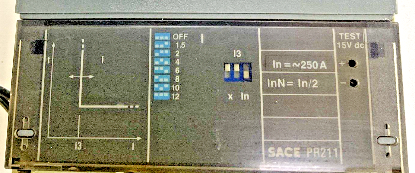 ABB SACE PR211 S4 CIRCUIT BREAKER 250A 3POLE 600VAC