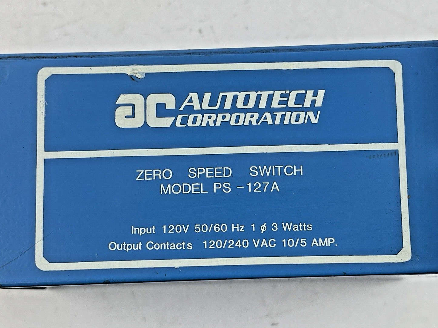 AUTOTECH CONTROLS - SAC-PSI127-A10 - ZERO SPEED SWITCH - PS-127A