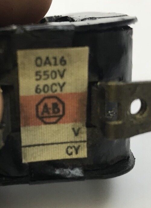 Allen Bradley OA16 Coil 550V 60 Cy Used No Screws