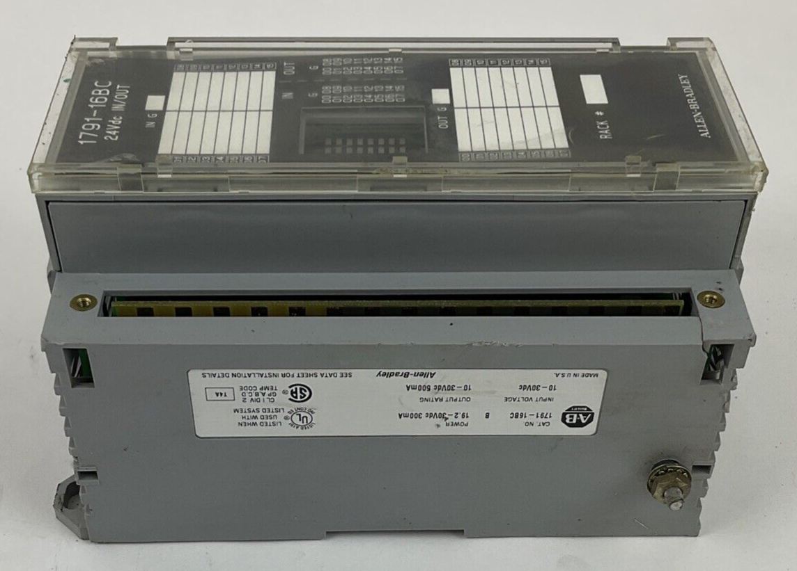 ALLEN BRADLEY 1791-16BC I/O MODULE 19.2-30VDC 300MA