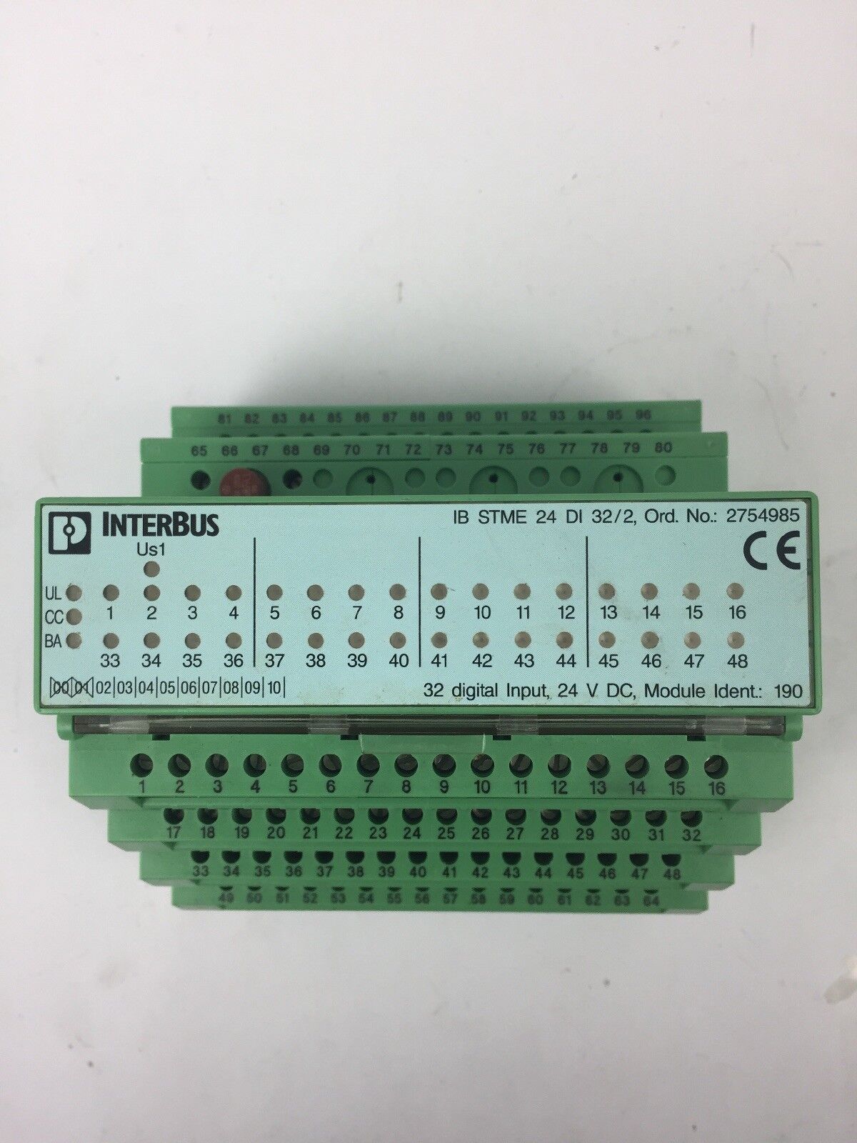 PHOENIX CONTACT IB ST 24 DI 32/2 INTERBUS INPUT MODULE